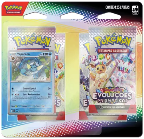 Blister Quádruplo - Vaporeon