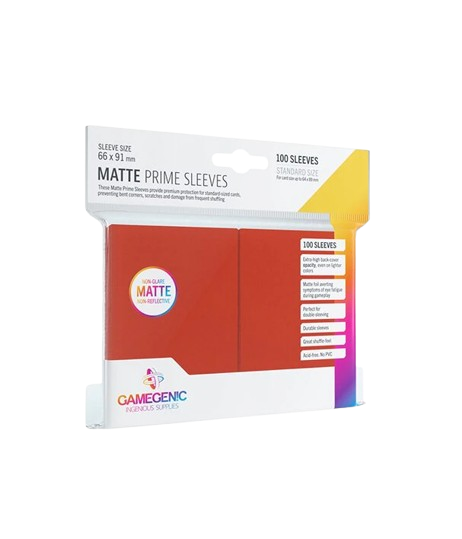 Sleeve Prime Matte - Vermelho - Gamegenic