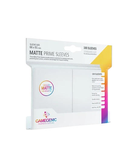 Sleeve Prime Matte - Branco - Gamegenic