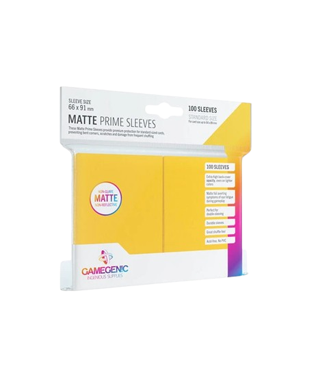 Sleeve Prime Matte - Amarelo - Gamegenic